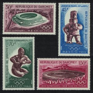 Dahomey Olympic Games Mexico 4v 1968 MNH SC#C85-C88 SG#343-346 MI#360-363