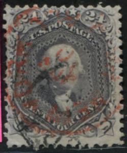 USA #70    VF  Used  ** Free shipping **  Red cancel