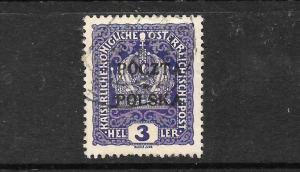 POLAND 1919  3h   VIOLET  FU    Sc 41   CV $475