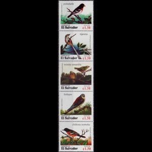 SALVADOR 1996 - Scott# 1446 Birds Set of 5 NH