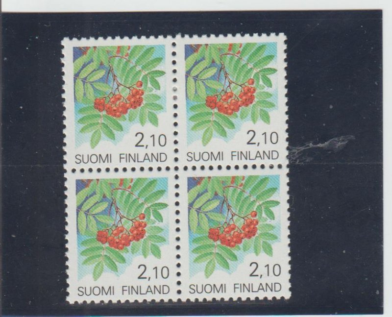 Finland  Scott#  830  MH Block of 4  (1991 Rowan)