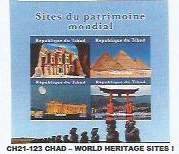 CHAD - 2021 - World Heritage Sites #1 - Perf 4v Sheet-Mint Never Hinged