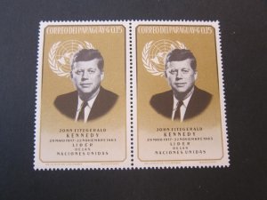 Paraguay 1964 Sc 828 pair MNH