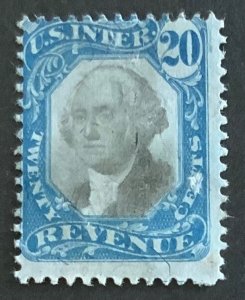 USA REVENUE STAMP SECOND ISSUE 1871 20 CENTS  SCOTT #R111