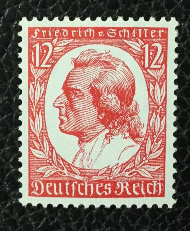 (BJ Stamps) GERMANY, #447, 1934, 12pf carmine, FVF, OG, MNH. CV $60.00.
