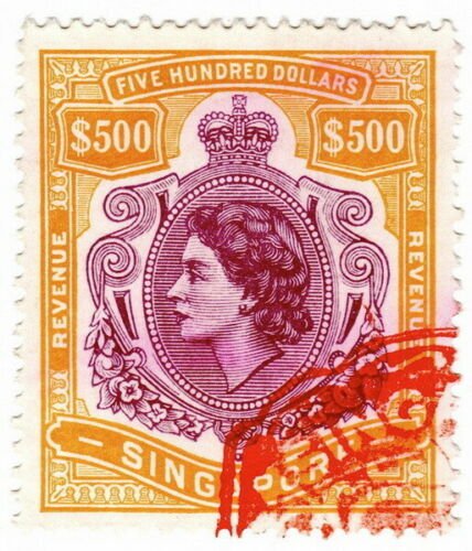 (I.B) Singapore Revenue : Duty Stamp $500 