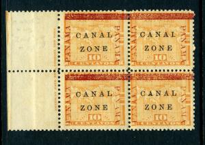 Canal Zone Scott #13 Mint Block (Stock #CZ13-27)