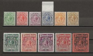 FALKLAND ISLANDS 1912/20 SG 60/69 MINT Cat £1000