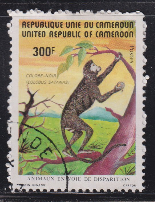 Cameroun 718 Black Colobus 1982