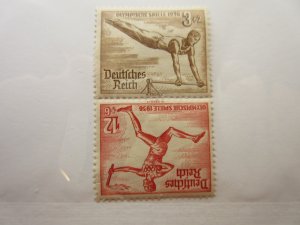GERMANY Zusammendrucke Michel: SK28, OLYMPICS, MINT HINGED Lot32 Cat €18