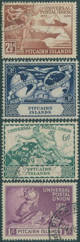 Pitcairn Islands 1949 SG13-16 UPU set FU