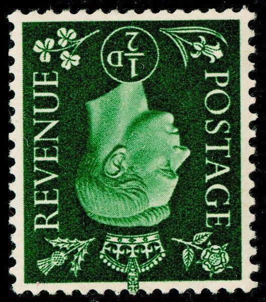 SG462Wi, ½d green, M MINT. Cat £10. WMK INV