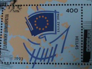 GREECE- 1993-SC#1778 EUROPEAN COMMUNITY MINISTARS COUNCIL MNH S/S-VF-LAST ONE