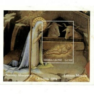 Sierra Leone 1994 - Christmas, Nativity Art - Souvenir Sheet - Scott 1759 - MNH