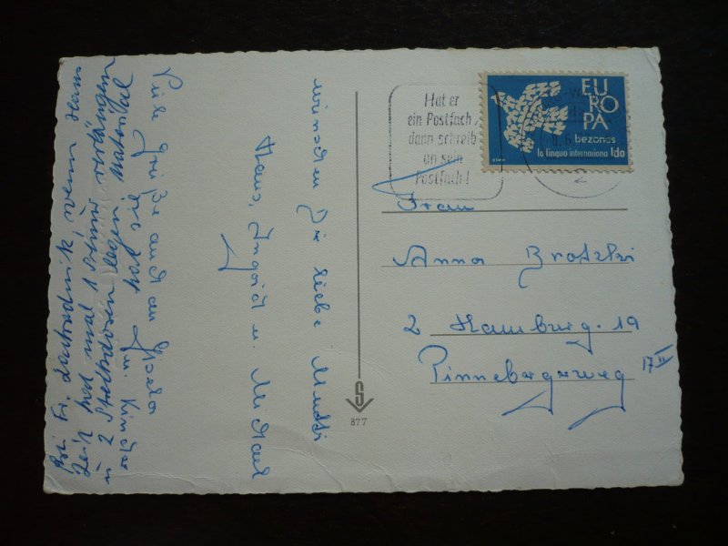 Europa 1961 - Ido Europa Label used as postage in Hamburg