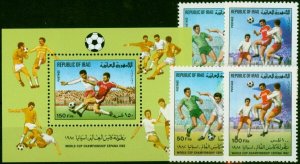 Iraq 1982 World Cup Set of 5 SG1538-MS1542 V.F MNH