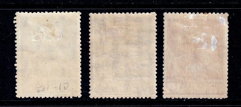 Denmark 1925-29 - AIRMAILS - Mint Hinged # C1-C3