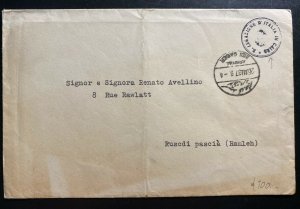 1937 Italian Legation In Cairo Egypt Diplomatic Cover To Ramleh With Card 