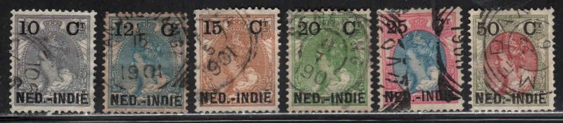 Netherlands Indies # 31-37 ~ Short Set 6 of 7 ~ Used, MX Condtions