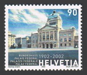 Switzerland 1113,MNH.Michel 1783. Federal Parliament Building,centenary,2002.