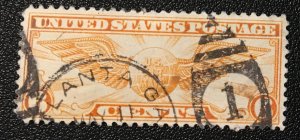 C19 Globe & Wings, 6c, Circulated single, Vic's Stamps Stash