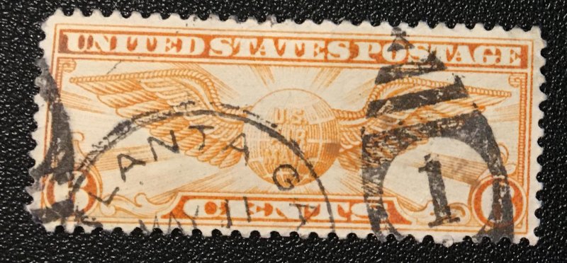 C19 Globe & Wings, 6c, Circulated single, Vic's Stamps Stash