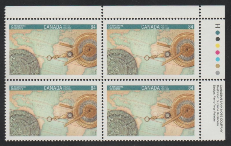 Canada 1407 Exploration - MNH - Plate Block UR