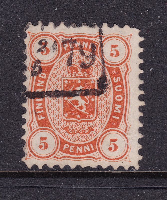 Finland a used 5pen from 1876 (numerals in 4 corners)