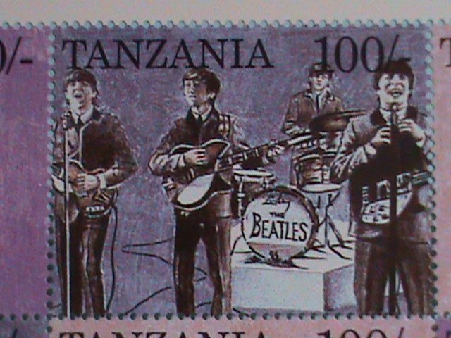 ​TANZANIA STAMP:1995 SC#1334 THE BEATLES  MNH STAMP SHEET.