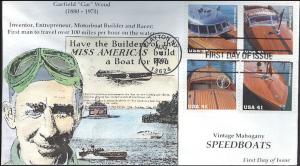 #4160-63 Mahogany Speedboats Anagram FDC