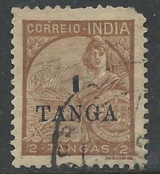 Portuguese India # 459 DaGama Flagship surcharged  (1) Used