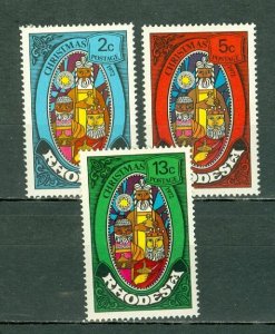 RHODESIA 1972 CHRISTMAS #318-320..SET MNH...$0.90