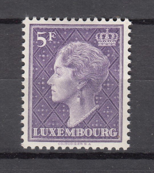 J43711 JLStamps 1958 luxembourg hv of set mlh #340 queen