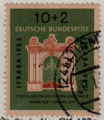 Germany Used Semi-postal #B332 Thurn and Taxis Palace