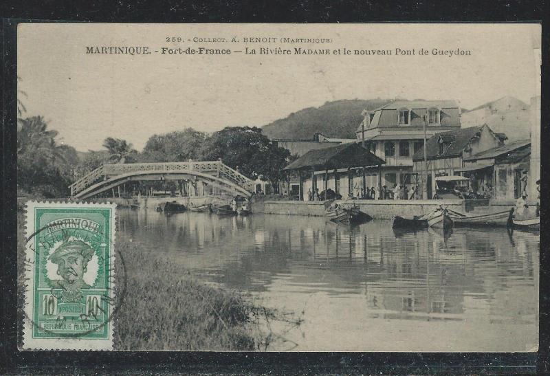 MARTINIQUE FRENCH COLONY (P2612B) PPC TO CZECHOSLOVAKIA