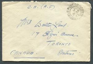 CANADA WWII MILITARY COVER F.P.O. CANCEL