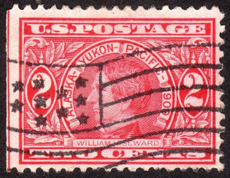 1909, US 2c, William H. Seward, Used, Sc 370