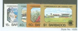 Barbados #598-601  Single (Complete Set)