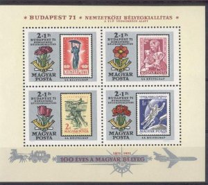 Hungary - 1971 - Mi. Sheet 83 (Stamps) - MNH - MO248