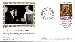 Vatican FDC 1965 - Visit of H Del Giappone to SS Paul VI - Kim Covers - F30947