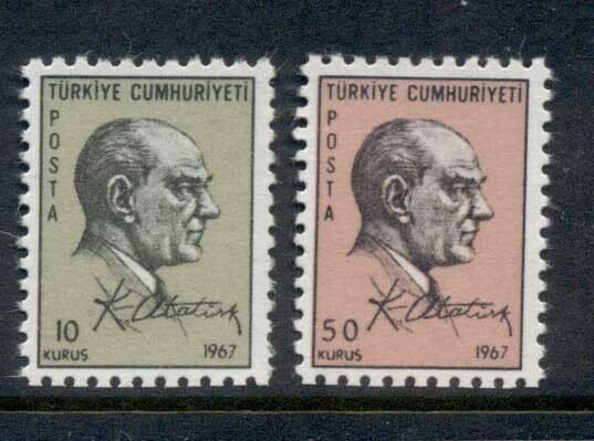 Turkey 1967 Kemal Ataturk ex booklet MUH