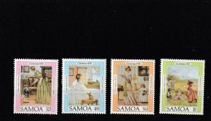 Samoa  Scott#  656-9  MNH