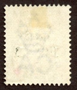 St Lucia 42 - Die A, used.  One Penny overprint of Four Pence. 2019 SCV $4.75