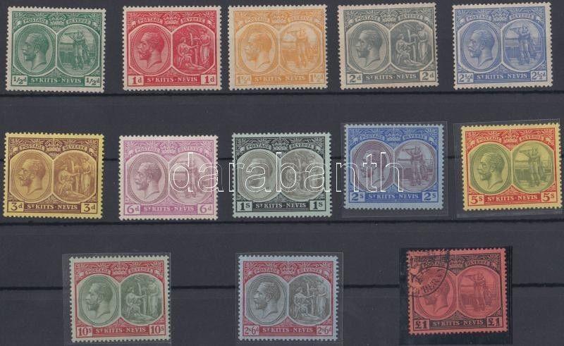 Anguilla stamp Definitive set Hinged Used 1920 Mi 24-36 WS148625