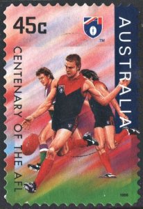 Australia SC#1516 45¢ Centenary of AFL: Melbourne (1996) Used
