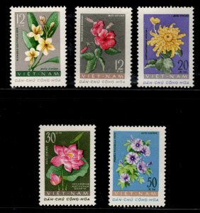 North Viet Nam Scott 203-207 Perforate Flower set NGAI