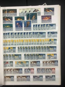 Worldwide  Stamp Stock Book San Marino, Thrace, Vietnam and Lots More Great Deal