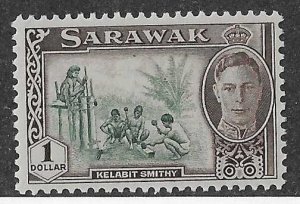 Sarawak Sc #194 #5 top value OG VF