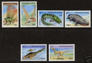 Benin 884-9 MNH Dinosaur, Prehistoric animals