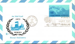 United Nations, Worldwide First Day Cover, New York, Government Postal Card